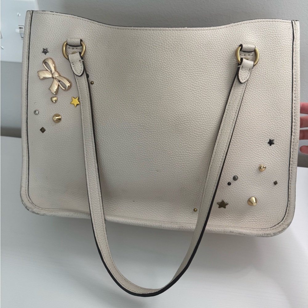 Coach Tyler Carryall Tote Leather Bag With Customized details